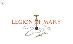 Legion of Mary prayers and Tessera guide covering the Rosary, Catena Legionis, and concluding prayers.